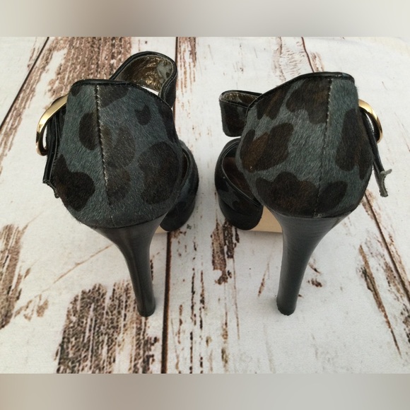 N.Y.L.A. PONY HAIR PLATFORM HEEL SIZE 7 - Picture 5 of 12